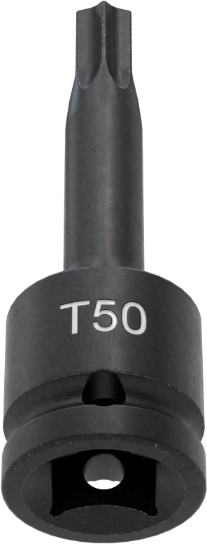 Darbe Torx Uçlu Soket, 1/2" Kare Tahrik, T50 Tahrik Boyutu