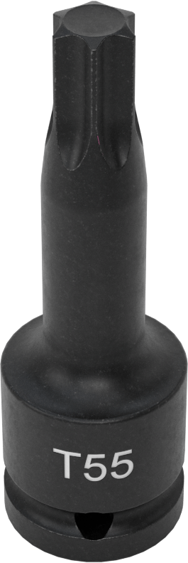 Darbe Torx Uçlu Soket, 1/2" Kare Tahrik, T55 Tahrik Boyutu