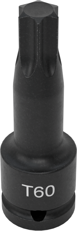Darbe Torx Uçlu Soket, 1/2" Kare Tahrik, T60 Tahrik Boyutu