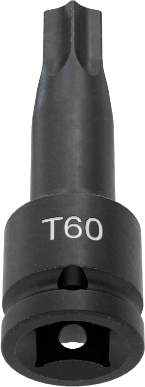 Darbe Torx Uçlu Soket, 1/2" Kare Tahrik, T60 Tahrik Boyutu