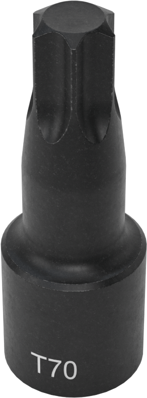 Darbe Torx Uçlu Soket, 1/2" Kare Tahrik, T70 Tahrik Boyutu