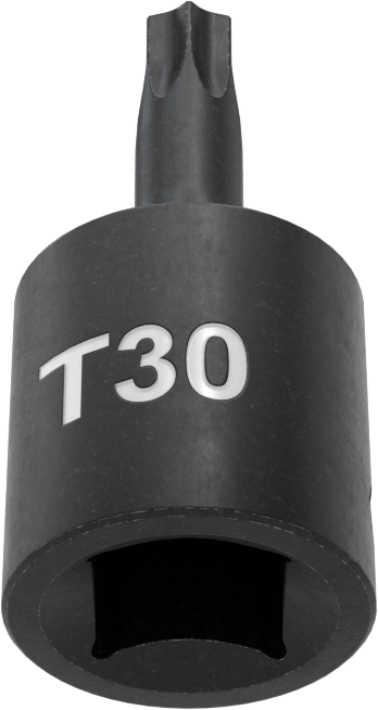 Darbe Torx Uçlu Soket, 3/8" Kare Tahrik, T30 Tahrik Boyutu