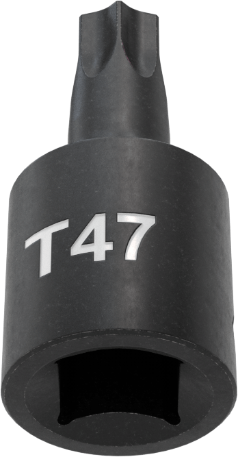 Darbe Torx Uçlu Soket, 3/8" Kare Tahrik, T47 Tahrik Boyutu