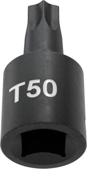 Darbe Torx Uçlu Soket, 3/8" Kare Tahrik, T50 Tahrik Boyutu