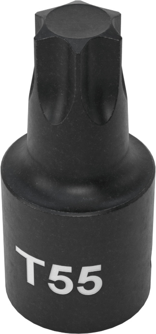 Darbe Torx Uçlu Soket, 3/8" Kare Tahrik, T55 Tahrik Boyutu