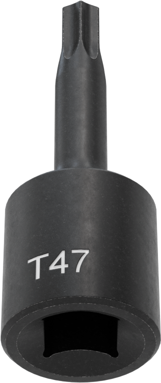 Darbe Torx Uçlu Soket, 1/2" Kare Tahrik, T47 Tahrik Boyutu