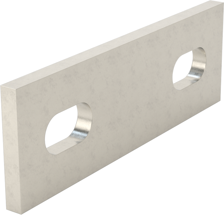 Düz Yüzeyli Makine Braketi, 316 Paslanmaz Çelik, 60mm x 20mm
