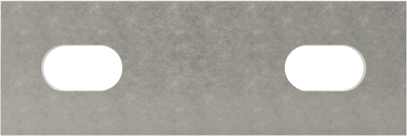Düz Yüzeyli Makine Braketi, 316 Paslanmaz Çelik, 60mm x 20mm