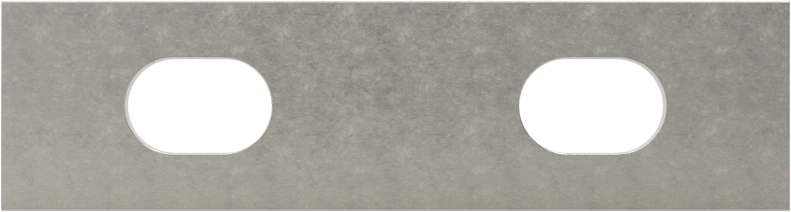 Düz Yüzeyli Makine Braketi, 316 Paslanmaz Çelik, 75mm x 20mm
