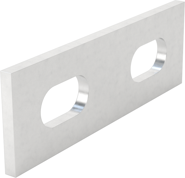 Düz Yüzeyli Makine Braketi, 6061 Alüminyum, 3" x 1"