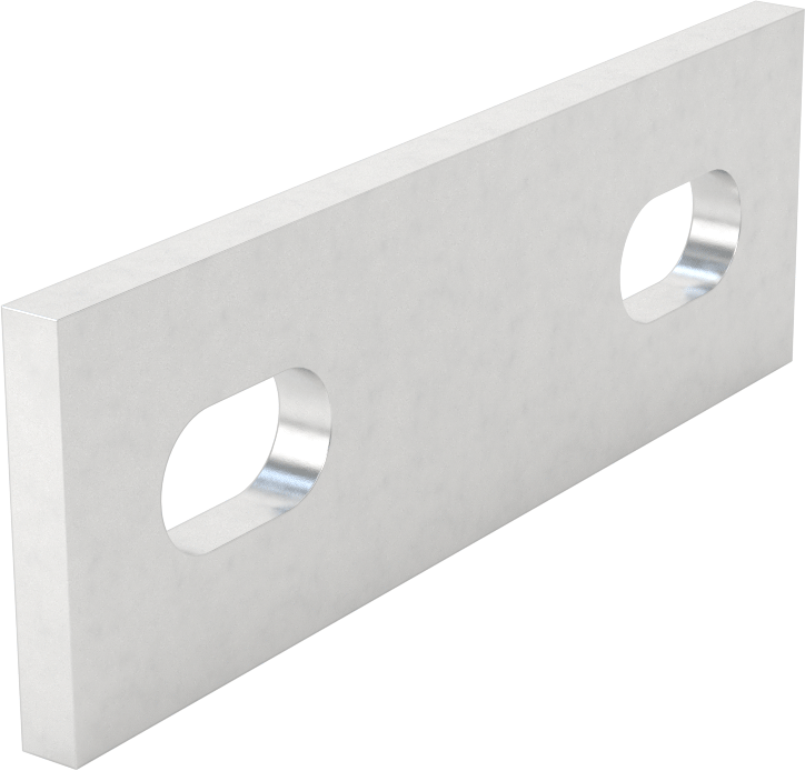 Düz Yüzeyli Makine Braketi, 6061 Alüminyum, 60mm x 20mm