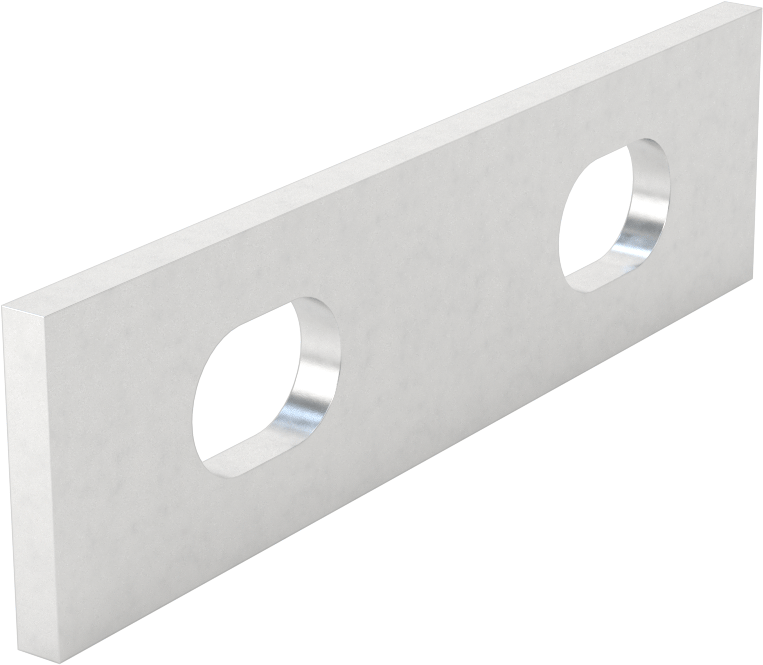 Düz Yüzeyli Makine Braketi, 6061 Alüminyum, 75mm x 20mm