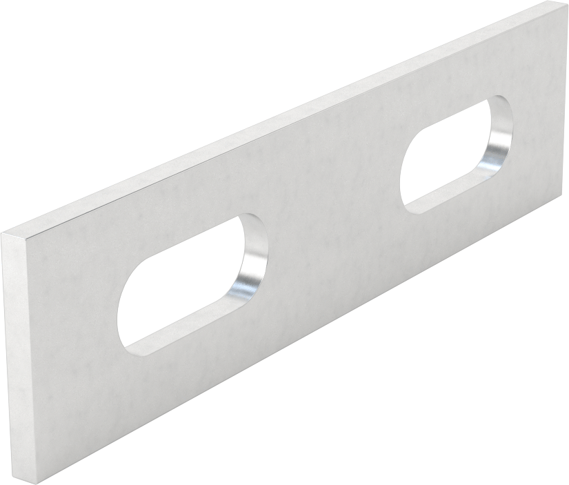 Düz Yüzeyli Makine Braketi, 6061 Alüminyum, 4" x 1"