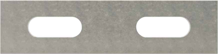 Düz Yüzeyli Makine Braketi, 316 Paslanmaz Çelik, 3" x 3/4"