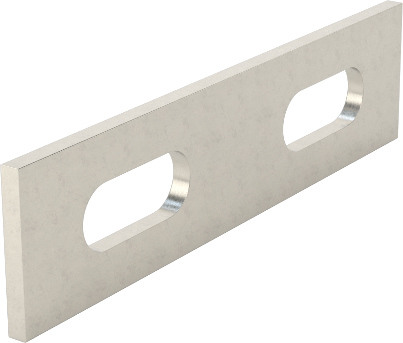 Düz Yüzeyli Makine Braketi, 316 Paslanmaz Çelik, 4" x 1"
