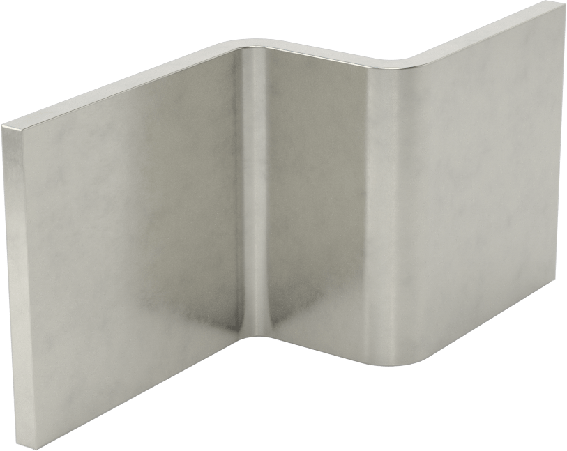 Ofset Yüzeyli Makine Braketi, Kendin Yap, Paslanmaz Çelik, 1-1/2“ x 1-3/4” x 1-1/2“ 1” Ofsetli