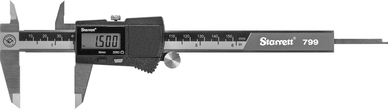 Starrett Dijital Kaliper, 47-1/4" Toplam Uzunluk, Starrett Model Numarası 799AZ-40/1000