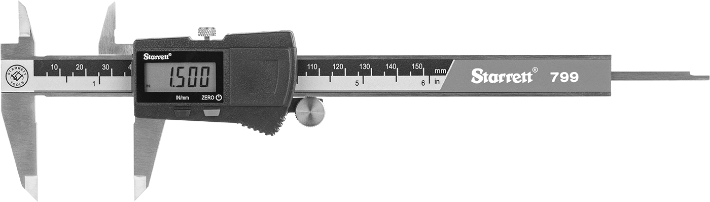Starrett Dijital Kaliper, NIST Sertifikalı, 9-1/4" Toplam Uzunluk, Model Numarası EC799A-6/150