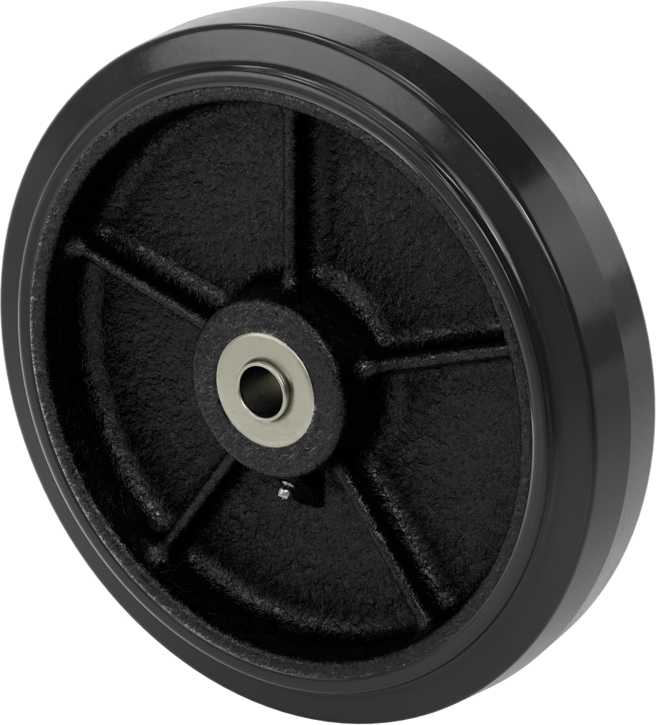 Yüksek Mukavemetli Kauçuk Tekerlek, Yumuşak, 12“ Çap x 2-1/2” Genişlik