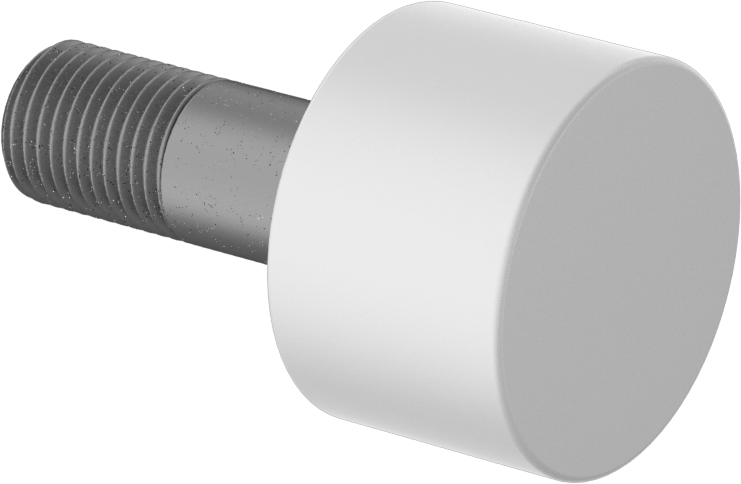 Ultra Sessiz Dişli Ray Makarası, Naylon Kaplamalı, 1-1/4" Silindir Çapı, 13/16" Makara Genişliği