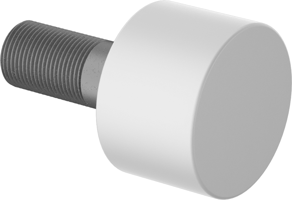 Ultra Sessiz Dişli Ray Makarası, Naylon Kaplamalı, 2-1/2" Silindir Çapı, 1-5/8" Makara Genişliği