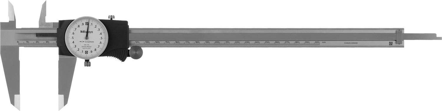 Mitutoyo Kadranlı Kaliper, Model Numarası 505-745, 0 mm ila 300 mm Ölçüm Aralığı