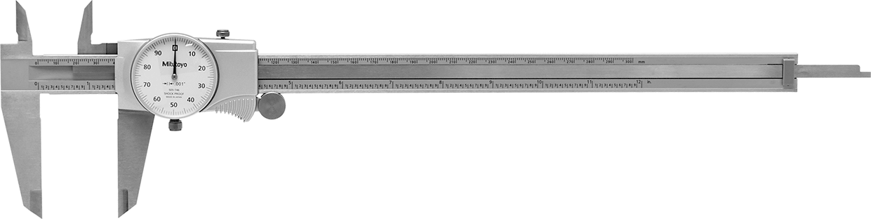 Mitutoyo Kadranlı Kaliper, Model Numarası 505-746, 0“ ila 12” Ölçüm Aralığı