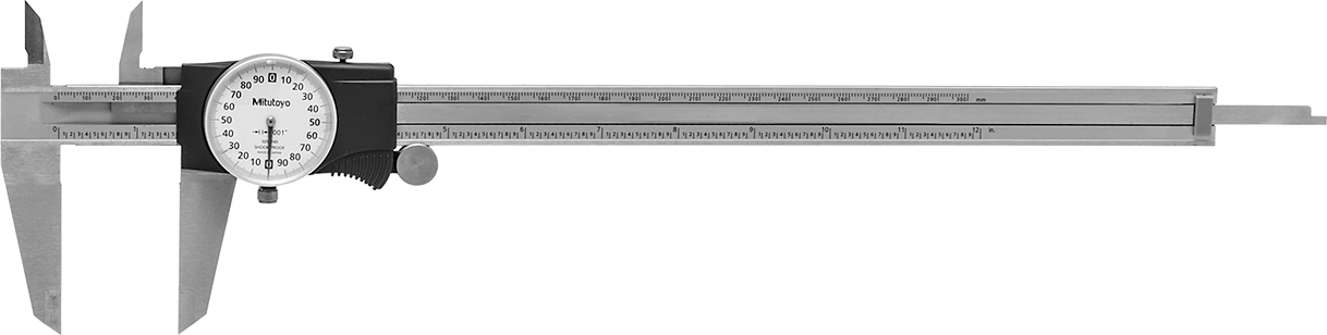Mitutoyo Kadranlı Kaliper, Model Numarası 505-749, 0“ ila 12” Ölçüm Aralığı
