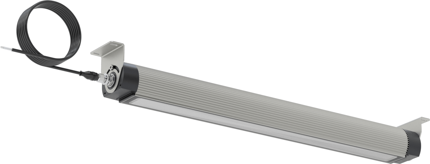 Kolay Yenileme Makine Işığı, Dahili LED ile, 18V DC ila 30V DC, 26-5/8" Toplam Uzunluk