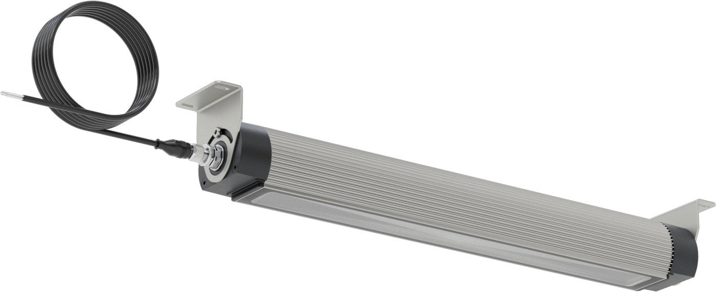 Kolay Yenileme Makine Işığı, Dahili LED ile, 120V AC ila 240V AC, 21" Toplam Uzunluk