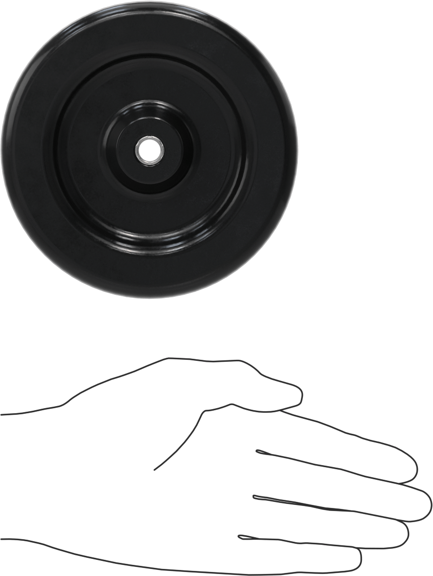 Statik Kontrol Kauçuk Tekerlek, 5“ Çap x 1-1/4” Genişlik