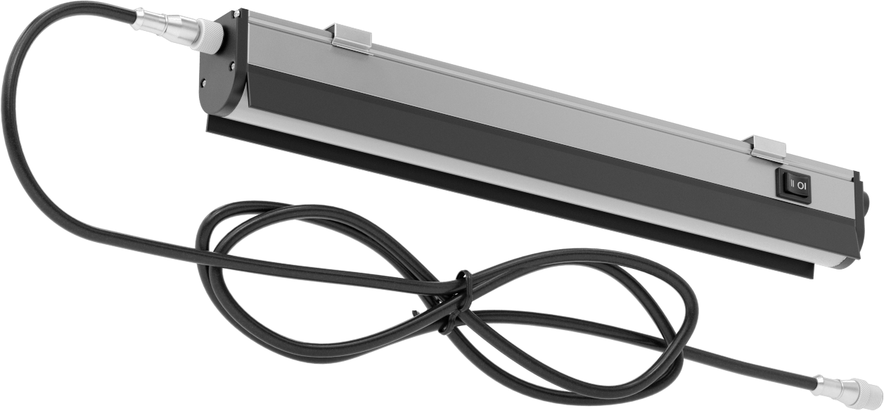 İş İstasyonu Şerit Işığı, Göz Koruyucu, 23-30V DC, 14-1/2" Toplam Uzunluk, 750 Lumens