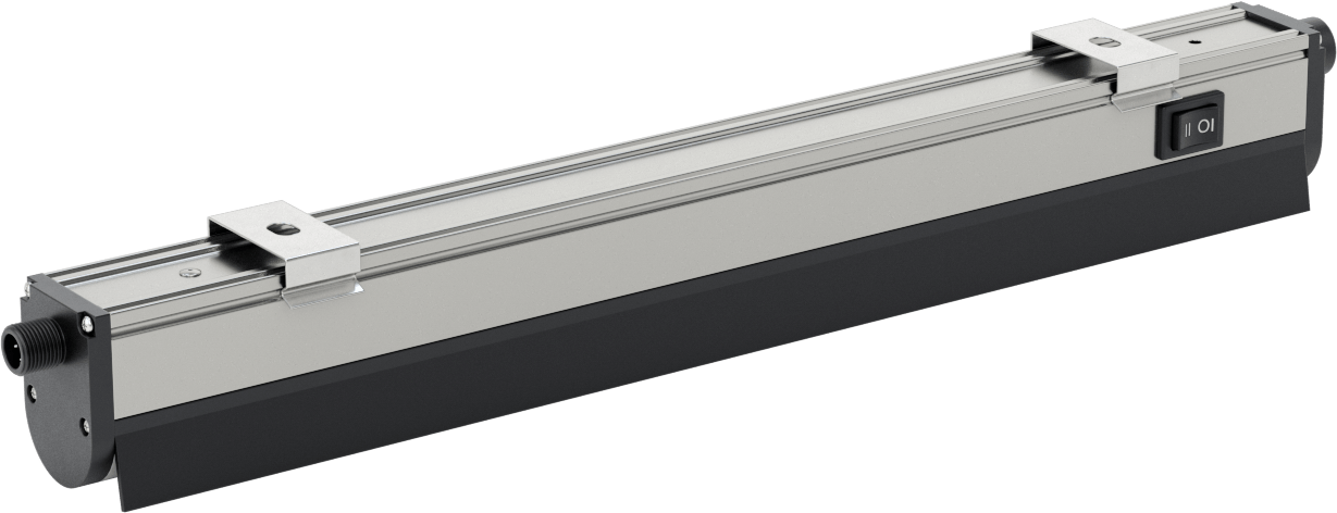 İş İstasyonu Şerit Işığı, Göz Koruyucu, 23-30V DC, 14-1/2" Toplam Uzunluk, 750 Lumens
