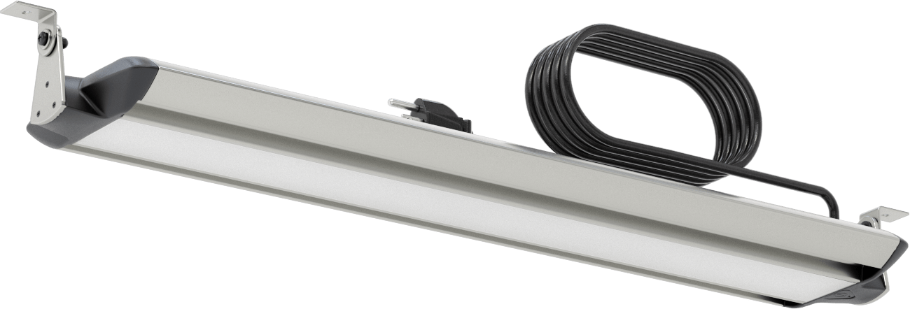 İş İstasyonu Şerit Işığı, 120-240V AC, 23-1/2" Toplam Uzunluk, 2000 Lumens