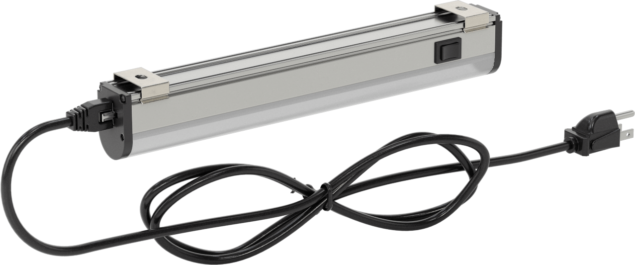 İş İstasyonu Şerit Işığı, 120-240V AC, 11-3/4" Toplam Uzunluk, 750 Lumens