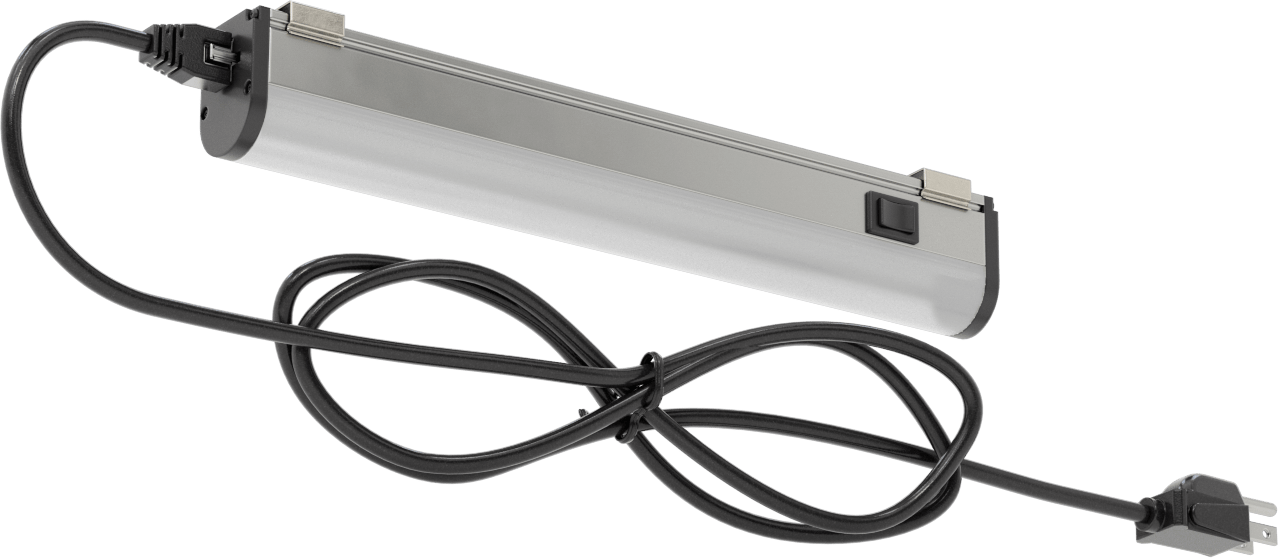 İş İstasyonu Şerit Işığı, 120-240V AC, 11-3/4" Toplam Uzunluk, 750 Lumens