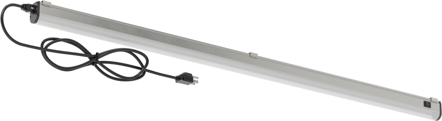 İş İstasyonu Şerit Işığı, 120-240V AC, 45" Toplam Uzunluk, 3000 Lumens