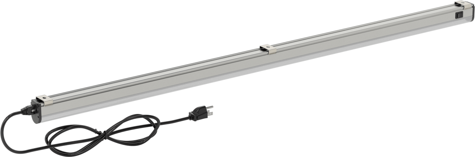 İş İstasyonu Şerit Işığı, 120-240V AC, 45" Toplam Uzunluk, 3000 Lumens