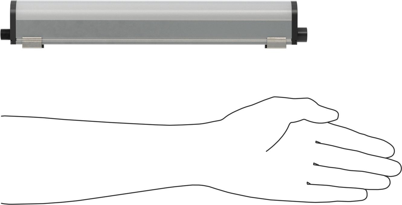 İş İstasyonu Şerit Işığı, 23-30V DC, 11-3/4" Toplam Uzunluk, 750 Lumens