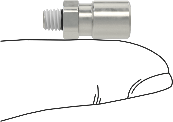 Nikel Kaplı Pirinç Bas-Bağlan Tüp Bağlantı Elemanı, Hava için, 5/32" Boru Dış Çapı x 10-32 UNF Erkek için Adaptör