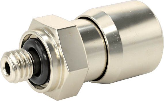 Nikel Kaplı Pirinç Bas-Bağlan Tüp Bağlantı Elemanı, Hava için, 1/8" Dış Çaplı Boru için Adaptör, M3 x 0,5 mm Erkek