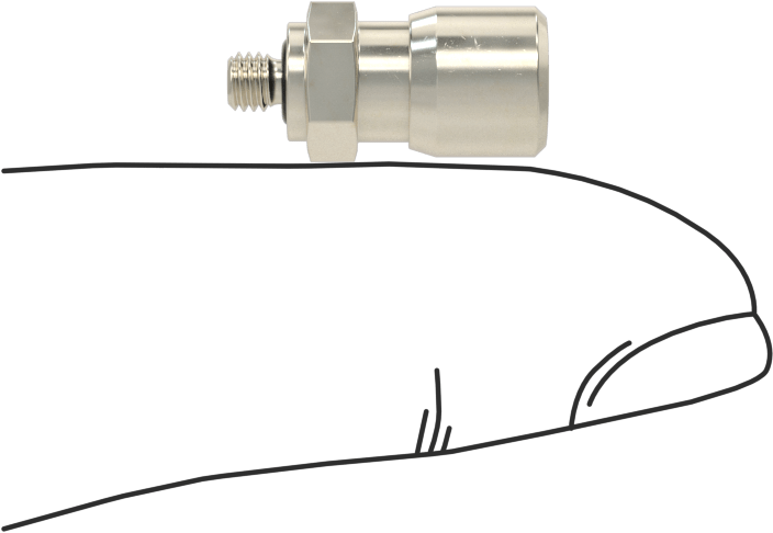 Nikel Kaplı Pirinç Bas-Bağlan Tüp Bağlantı Elemanı, Hava için, 1/8" Dış Çaplı Boru için Adaptör, M3 x 0,5 mm Erkek