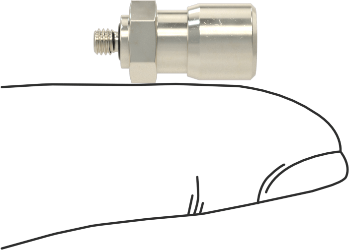 Nikel Kaplı Pirinç Bas-Bağlan Tüp Bağlantı Elemanı, Hava için, 5/32" Dış Çaplı Boru için Adaptör, M3 x 0,5 mm Erkek