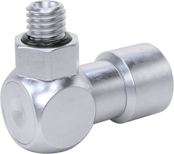Nikel Kaplı Pirinç Bas-Bağlan Tüp Bağlantı Elemanı, Hava için, 3/16" Boru Dış Çapı için Dirsek, M5 x 0,8 mm Erkek