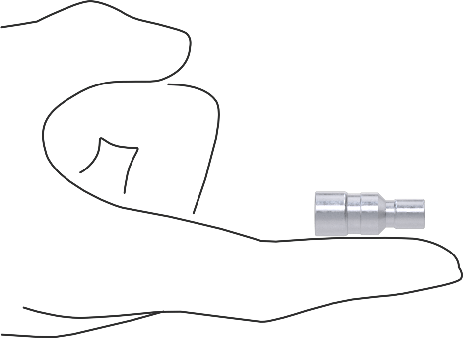 Nikel Kaplı Pirinç Bas-Bağlan Tüp Bağlantı Elemanı, Hava için, 1/8" Boru Dış Çapı x 6 mm Boru Dış Çapı için Adaptör