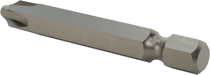 Kare/Phillips Uç, Elektrikli Aletler için 1/4" Altıgen Şaft, 2 Numara, 2" Toplam Uzunluk