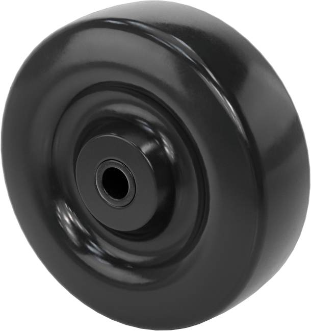 Kauçuk Tekerlek, Siyah, Sert, 2-1/2“ Çap x 7/8” Genişlik