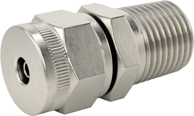 Hava için Vidalı Somunlu Dikenli Boru Bağlantı Elemanı, 1/8" Boru İç Çapı x 1/8 NPT Erkek için Düz Adaptör