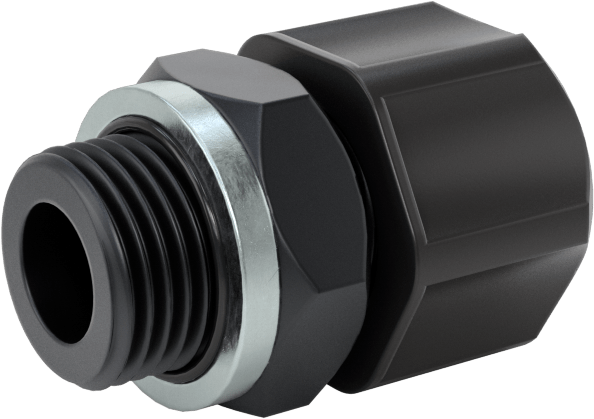 Hava için Vidalı Somunlu Dikenli Boru Bağlantı Elemanı, 6 mm Boru İç Çapı x 1/8 BSPP Erkek için Düz Adaptör