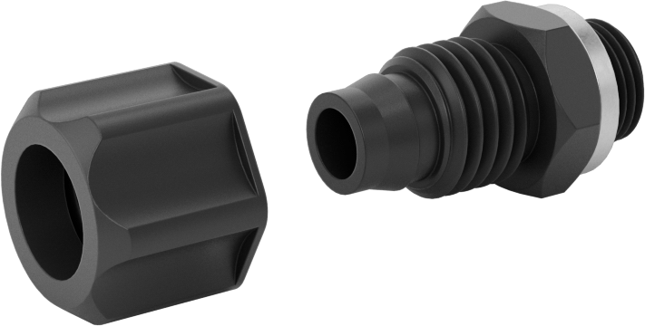 Hava için Vidalı Somunlu Dikenli Boru Bağlantı Elemanı, 8 mm Boru İç Çapı x 1/8 BSPP Erkek için Düz Adaptör